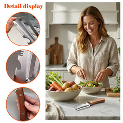 Multifunctional 3-in-1 Stainless Steel Peeler - Durable Kitchen Peeling Tool For Slicer