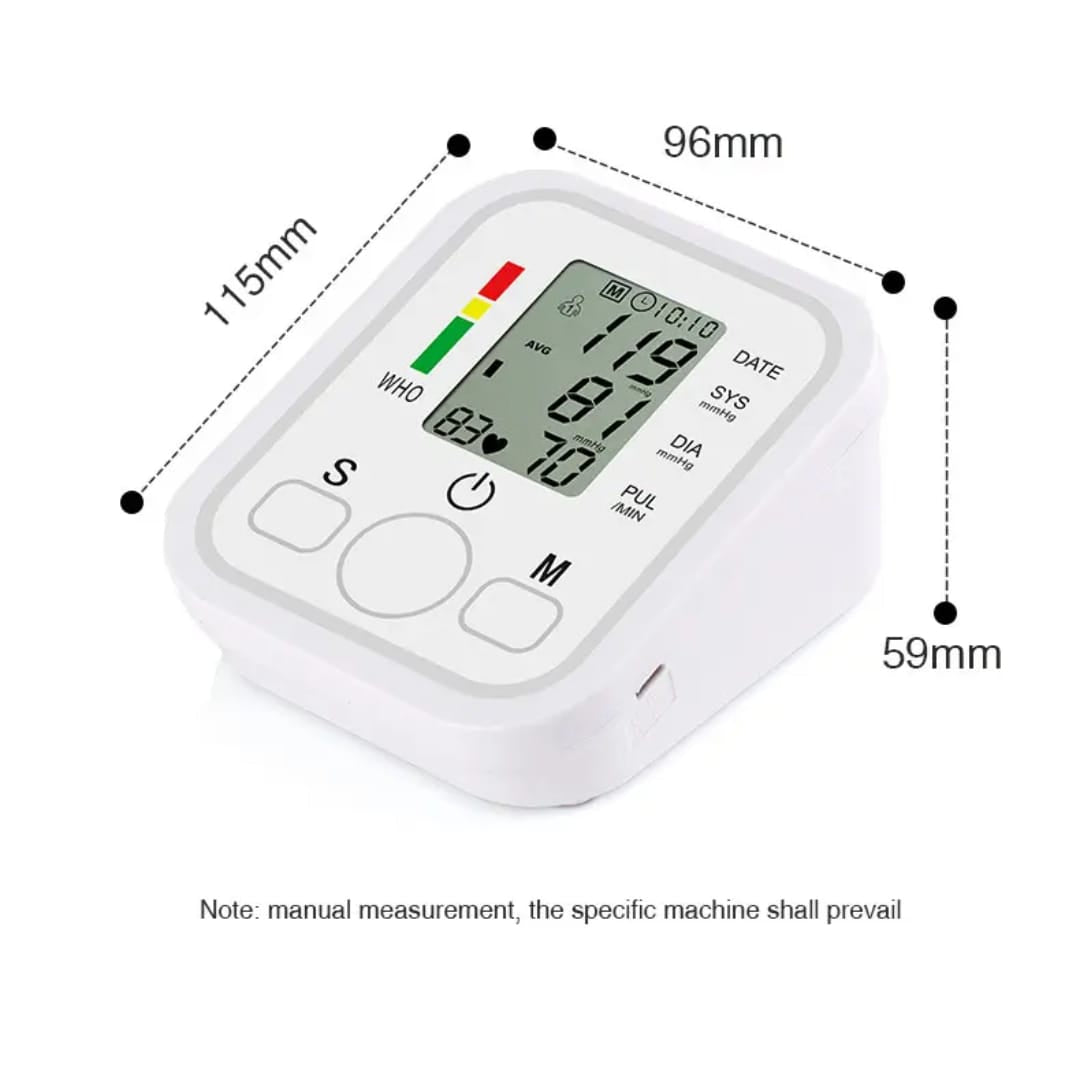 Blood Pressure Monitor - BP Apparatus With USB Power Supply - Digital Blood Pressure Monitor or Measurable Tool