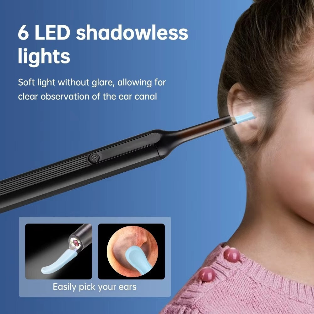 Smart Visual Ear Wax Cleaning Kit with Camera HD – Wireless Ear Cleaner Endoscope