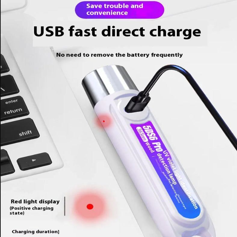 Handheld LED Money Detector | Currency Detector Ultra Violet Torch | Fake Note Checker | Portable UV Counterfeit Detection Light Elegant store