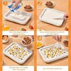 Ice Cream Machine, Rolling Ice Maker, Dessert Tray, No Electricity Required, Suitable for DIY Frozen Snacks