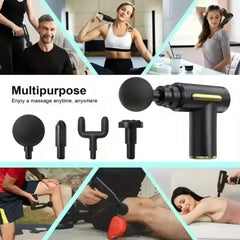 Premium USB Rechargeable Deep Tissue Massager with Multi-Adj Pads & Long Battery Life