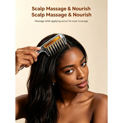 NewEssential Oil Infusion Hair Comb Scalp Massage Applicator Brush Refillable Oil Hair Care Comb for Hair Growth Treatment Salon Elegant store